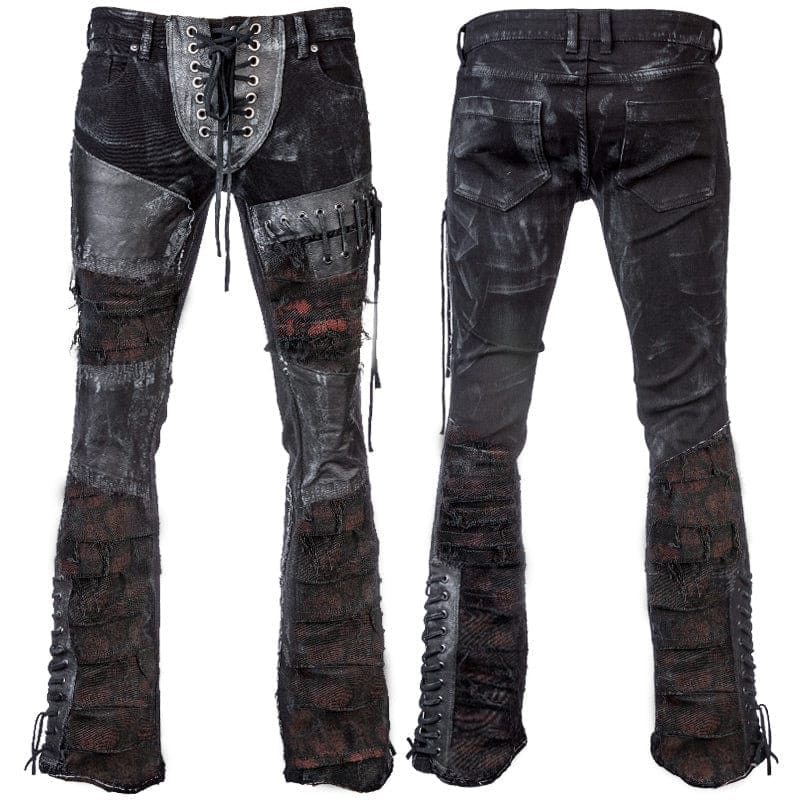 Custom Chop Shop Pants Wornstar Custom Jeans - Ruby Brocade