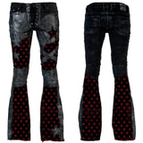 Custom Chop Shop Pants Wornstar Custom Jeans - Ruby Stars