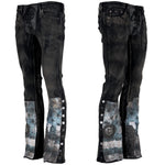 Custom Chop Shop Pants Wornstar Custom Jeans - Scars and Stripes - Ready to ship - Size 31x33