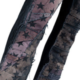 Custom Chop Shop Pants Wornstar Custom Jeans - Shooting Star Patchwork - Ready to Ship
