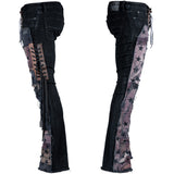 Custom Chop Shop Pants Wornstar Custom Jeans - Shooting Star Patchwork - Ready to Ship