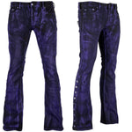 Custom Chop Shop Pants Wornstar Custom Jeans - Side Button - Purple Haze Alloy Wash
