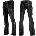 Custom Chop Shop Pants Wornstar Custom Jeans - Side Button - Smoke Wash