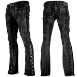 Custom Chop Shop Pants Wornstar Custom Jeans - Side Button - Smoke Wash