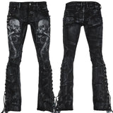Wornstar Custom Pants - Skull Spines