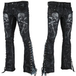 Wornstar Custom Pants - Skull Spines