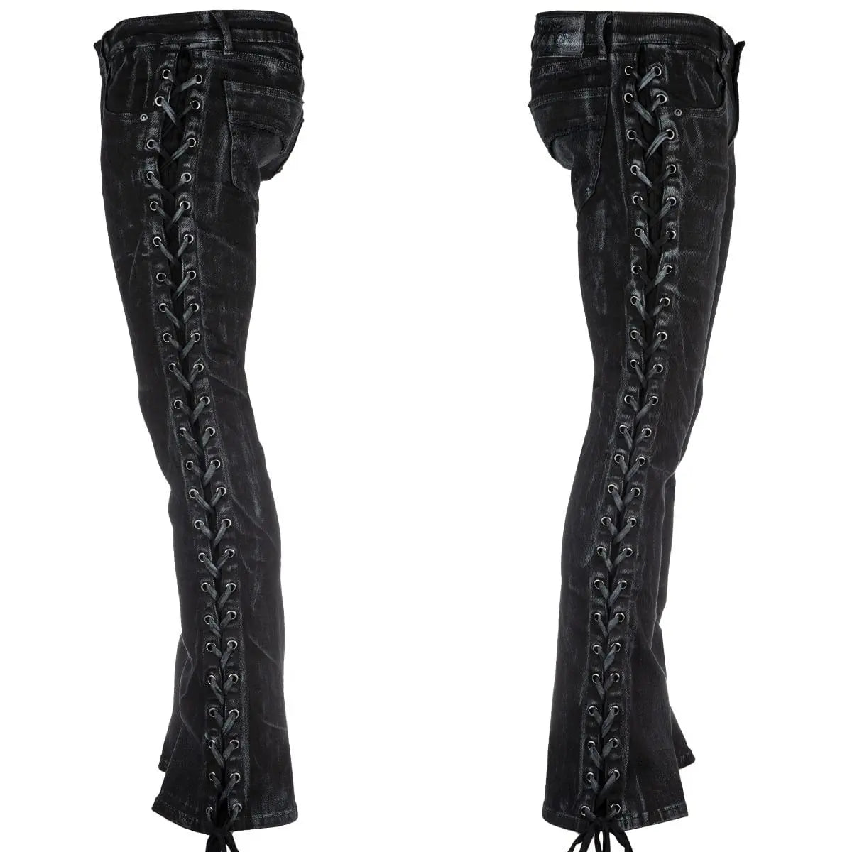 Custom Chop Shop Pants Wornstar Custom Jeans - SmokeWashed Side Laced