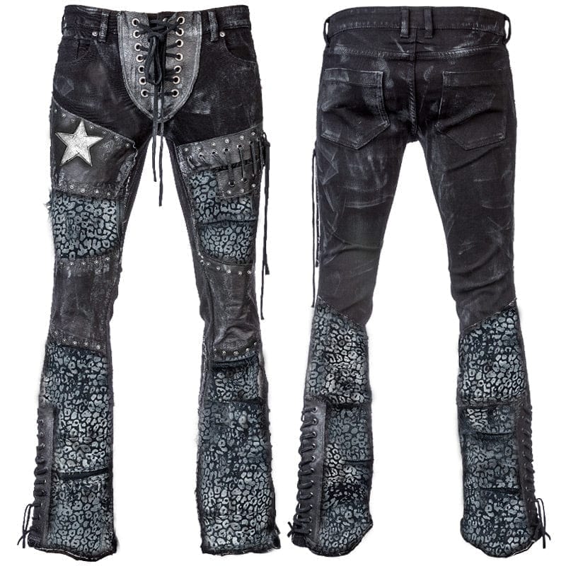 Custom Chop Shop Pants Wornstar Custom Jeans - Snow Leopard