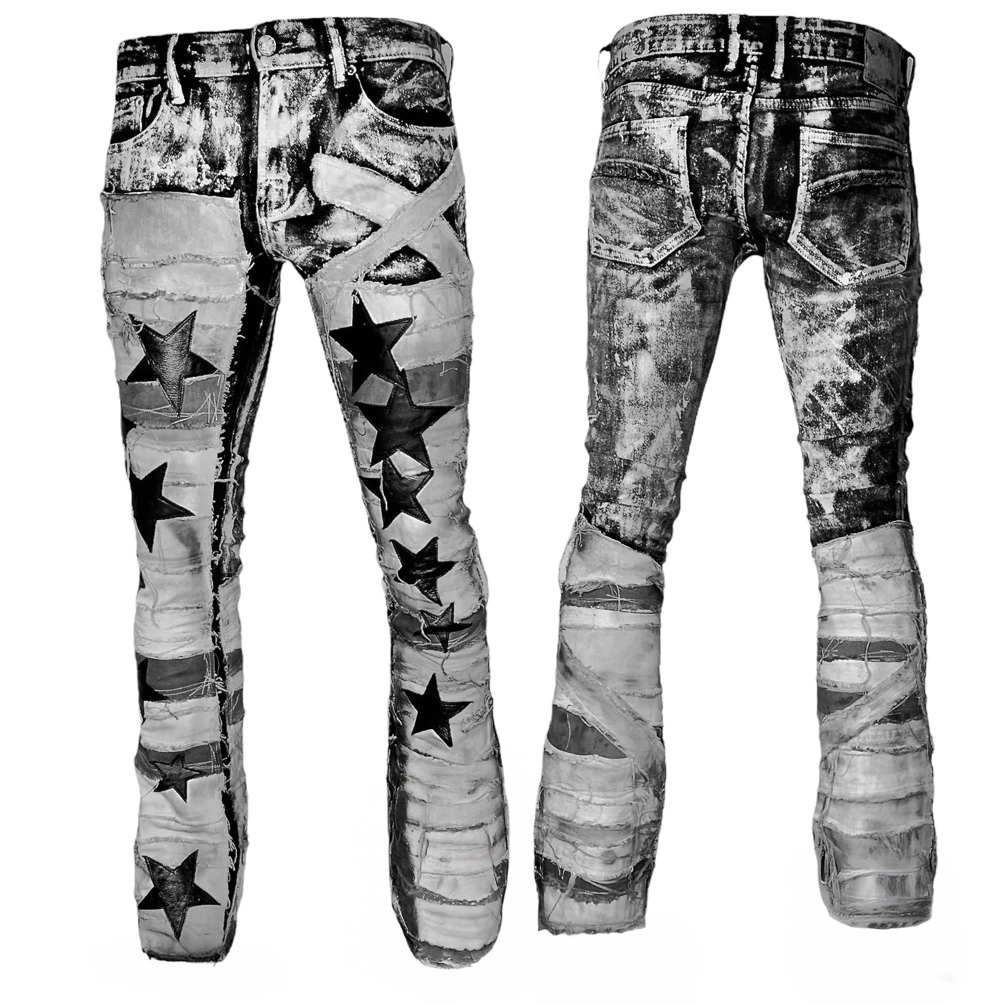 Custom Chop Shop Pants Wornstar Custom Jeans - Star Man