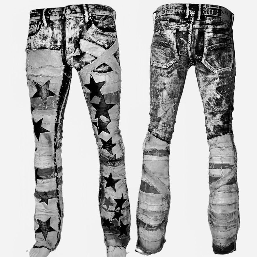 Custom Chop Shop Pants Wornstar Custom Jeans - Star Man