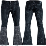 Custom Chop Shop Pants Wornstar Custom Jeans - Studded Blacksnake Patchwork - Ready to Ship