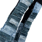 Custom Chop Shop Pants Wornstar Custom Jeans - Studded Blue Denim Patchwork- Ready to Ship - Size 38x31