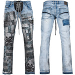 Custom Chop Shop Pants Wornstar Custom Jeans - Thrill - Blue - Ready to ship - Size 34x34