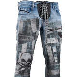Custom Chop Shop Pants Wornstar Custom Jeans - Thrill - Blue - Ready to ship - Size 34x34