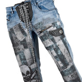 Custom Chop Shop Pants Wornstar Custom Jeans - Thrill - Blue - Ready to ship - Size 34x34