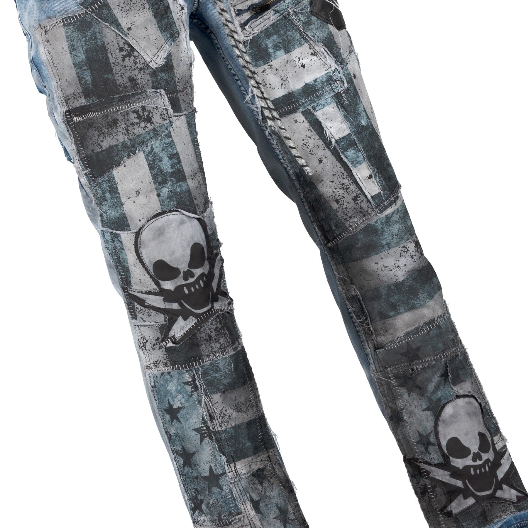 Custom Chop Shop Pants Wornstar Custom Jeans - Thrill - Blue - Ready to ship - Size 34x34