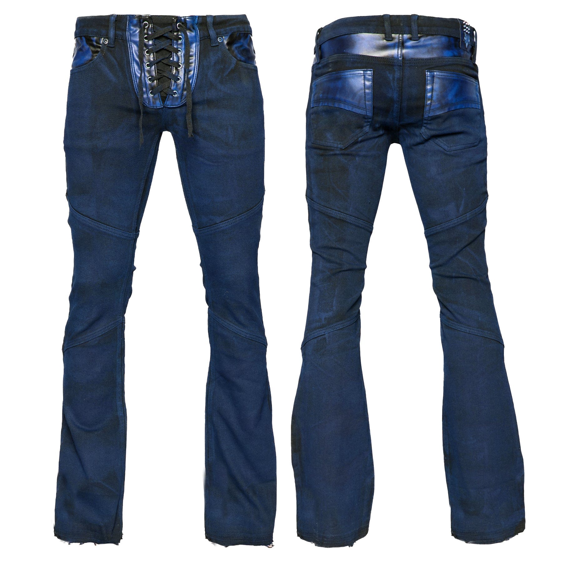 Custom Chop Shop Pants Wornstar Custom Jeans - Troubadour - Cobalt Blue Alloy Washed