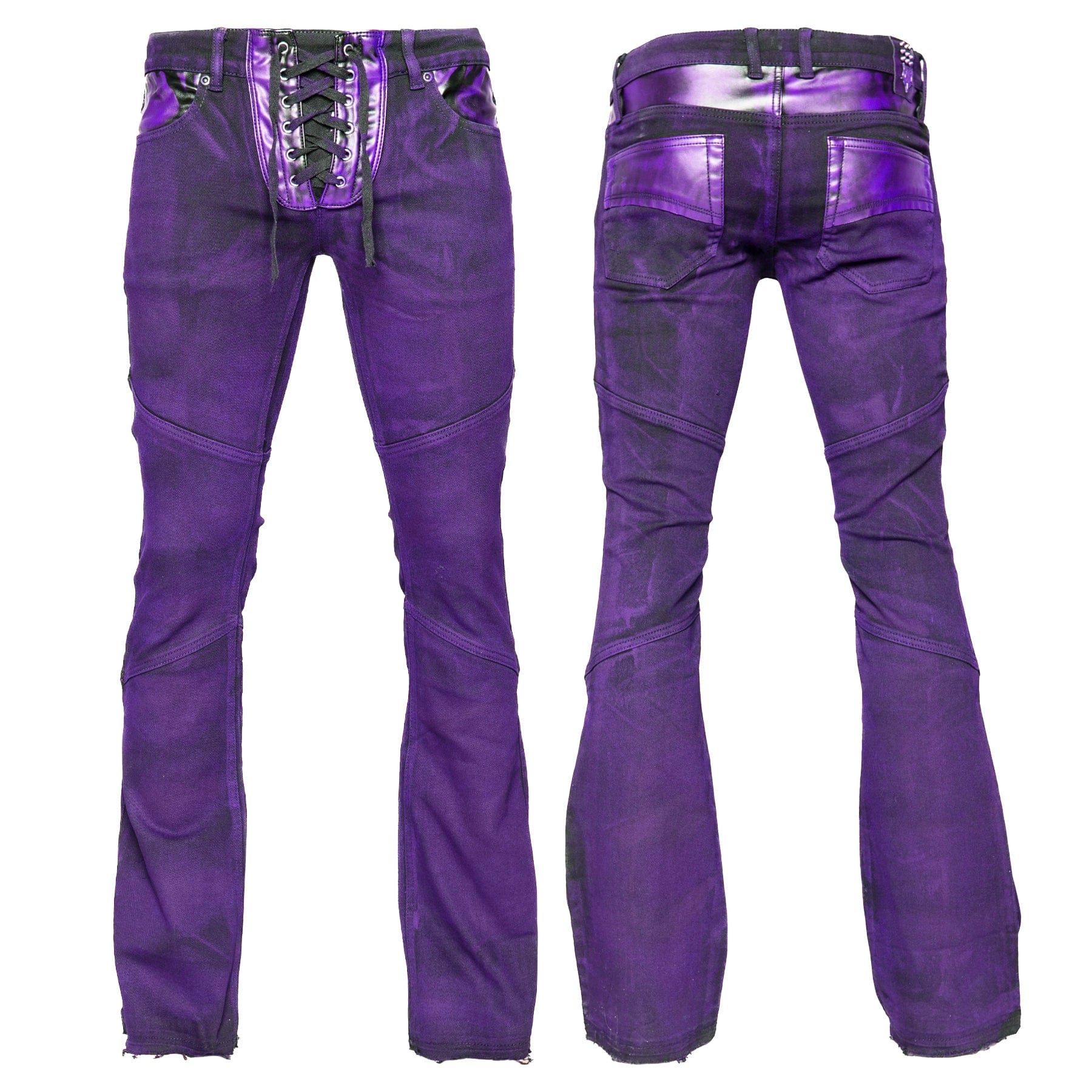 Custom Chop Shop Pants Wornstar Custom Jeans - Troubadour - Purple Alloy Washed