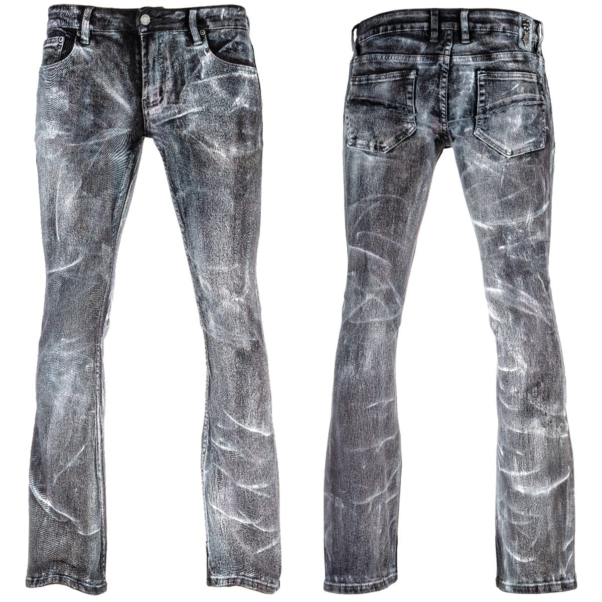 Custom Chop Shop Pants Wornstar Custom Jeans - White Frost Alloy Washed