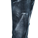 Custom Chop Shop Pants Wornstar Custom Jeans - White Pearl Alloy Wash - Side Button Black