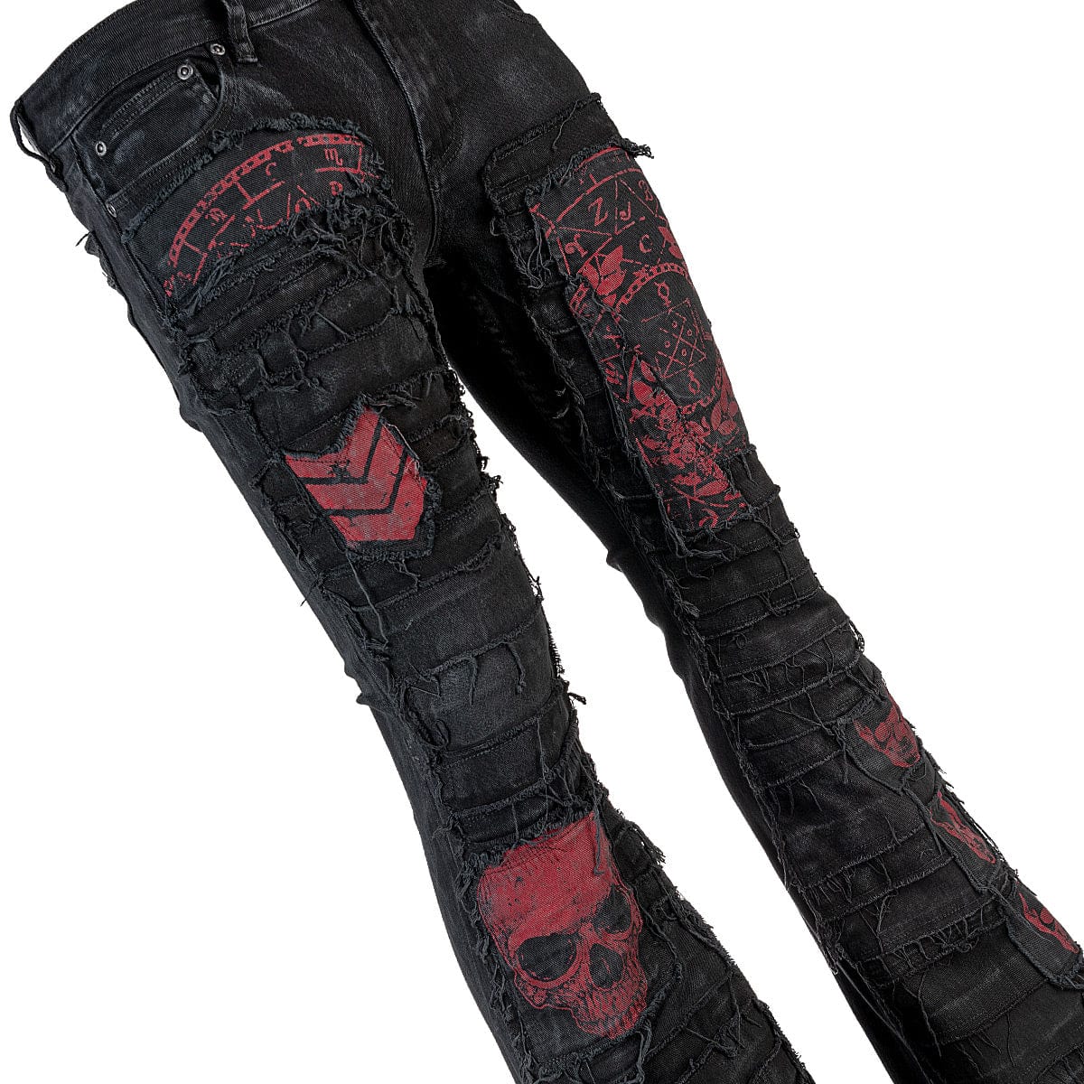 Wornstar Custom Jeans - Wild Side Rockstar Original Red