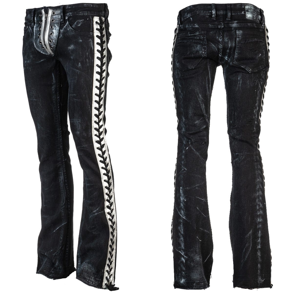 Wornstar Custom Pants - Silver Stripe