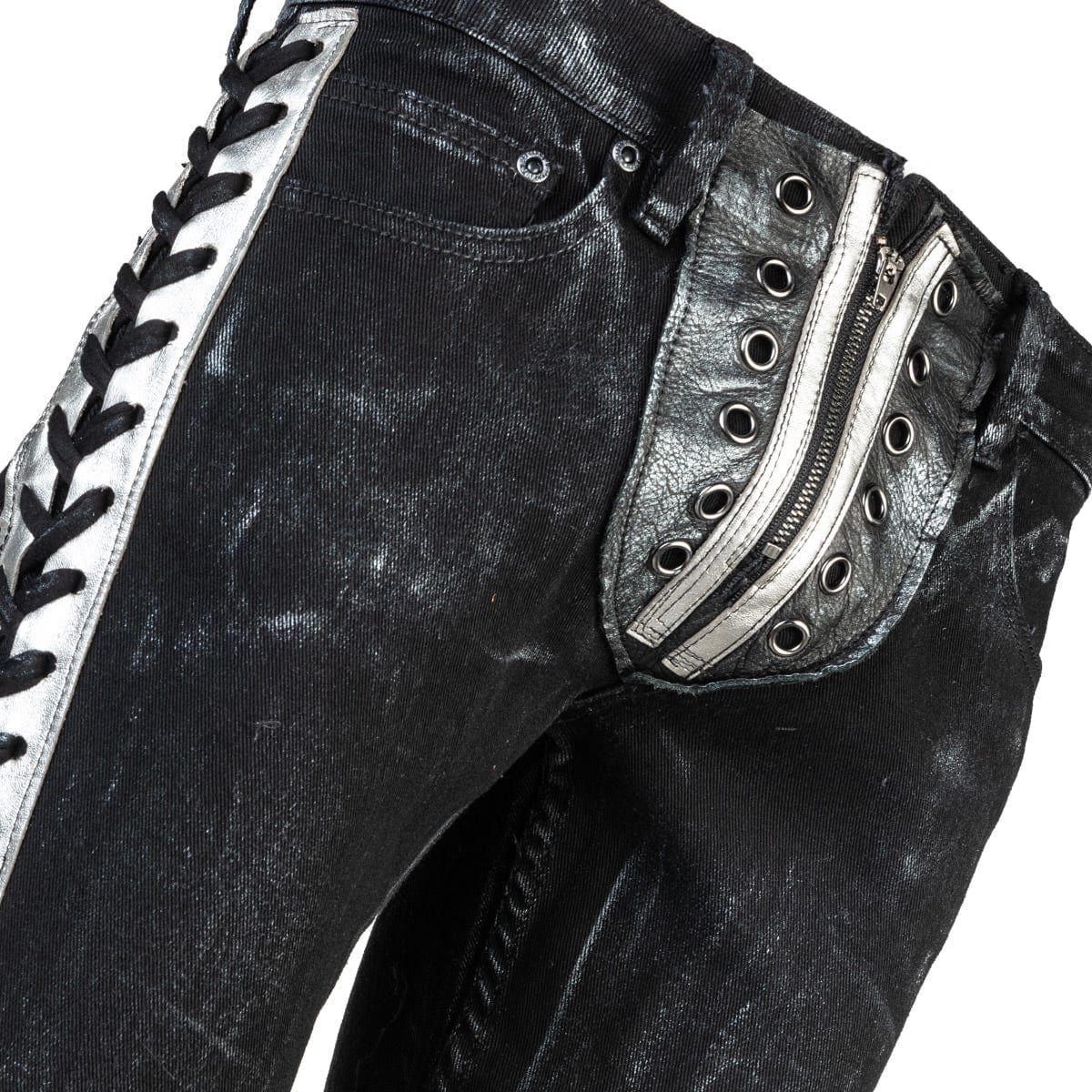 Wornstar Custom Pants - Silver Stripe