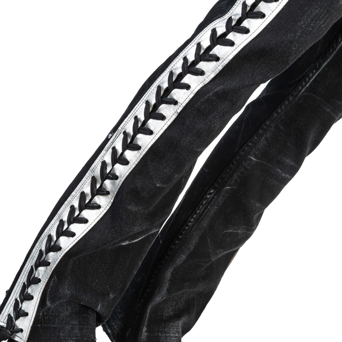 Wornstar Custom Pants - Silver Stripe