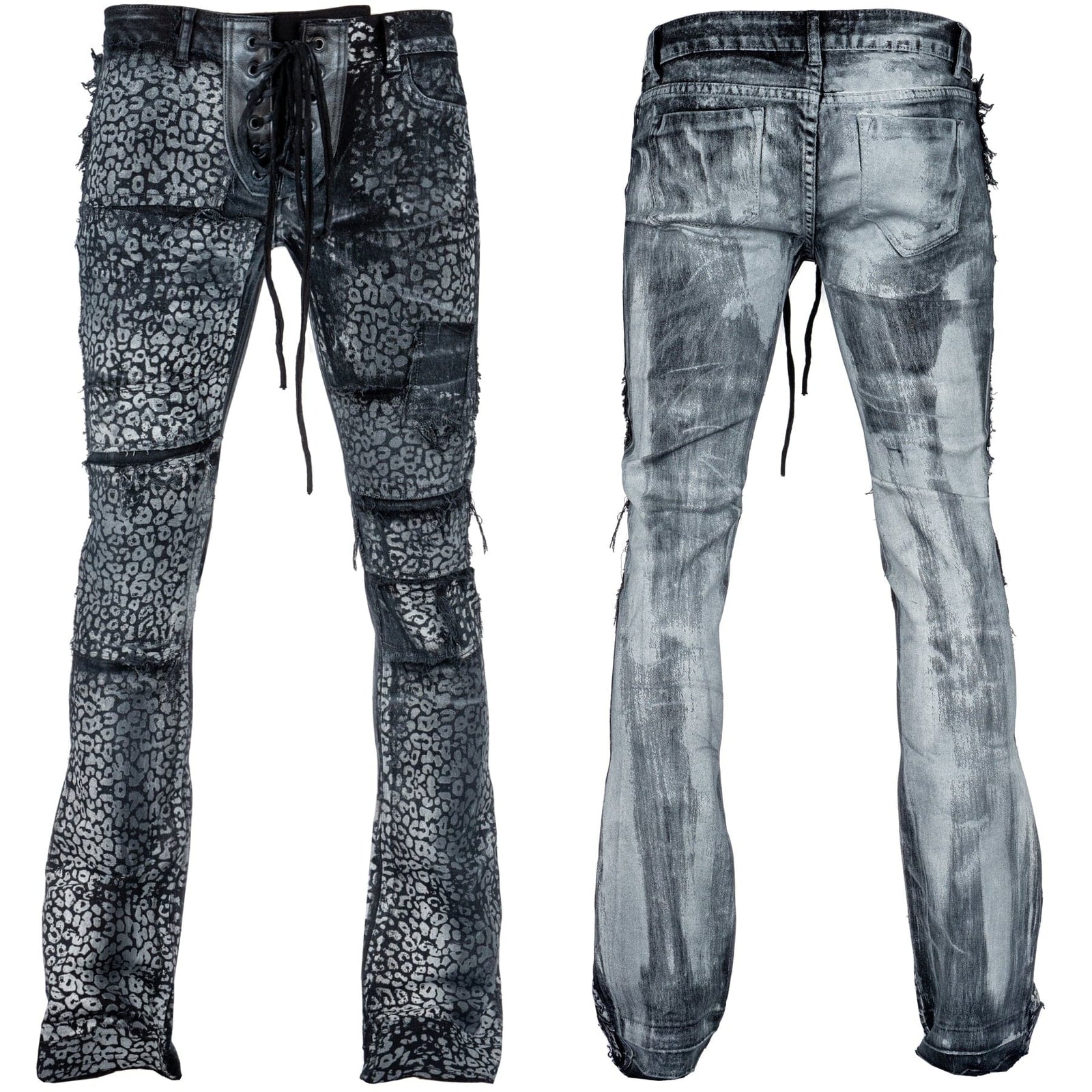 Wornstar Custom - Jeans - WSCP-380 - Silver Stripe