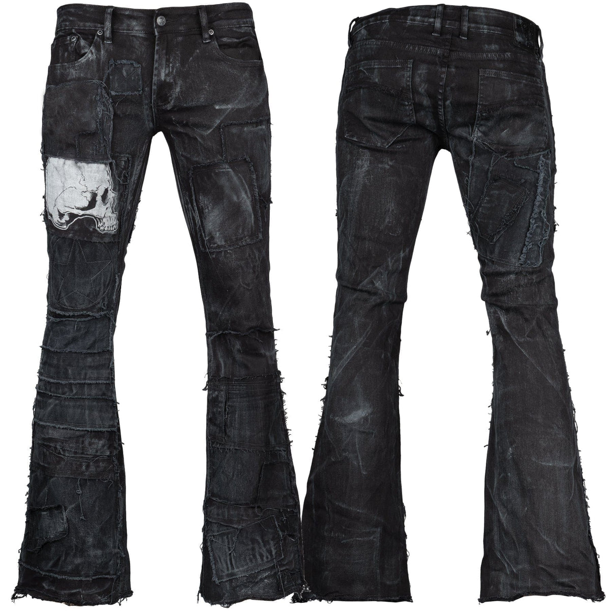 Custom Chop Shop Pants Wornstar Custom - Jeans - WSCP-723 - Black Star Shadow