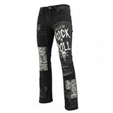Custom Chop Shop Pants Wornstar Custom Jeans - Zebra Print Patchwork - FBRR - Ready to Ship - Size 32x32