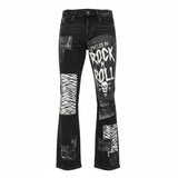 Custom Chop Shop Pants Wornstar Custom Jeans - Zebra Print Patchwork - FBRR - Ready to Ship - Size 32x32