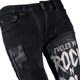 Custom Chop Shop Pants Wornstar Custom Jeans - Zebra Print Patchwork - FBRR - Ready to Ship - Size 32x32