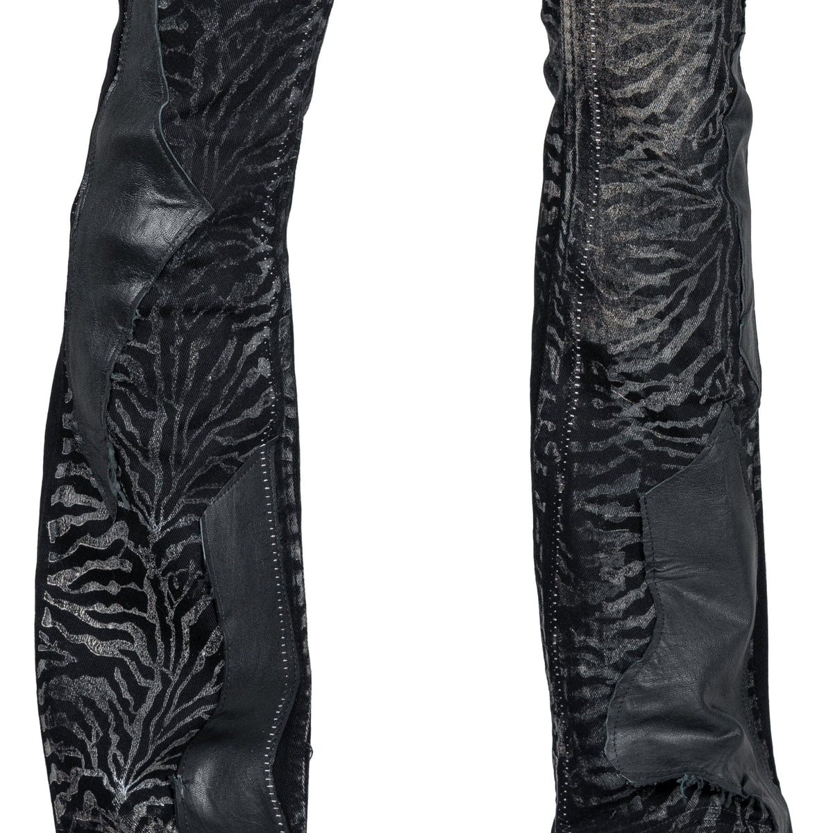 Custom Chop Shop Pants Wornstar Custom Jeans - Zebra Print - Ready to ship - Size 32x34