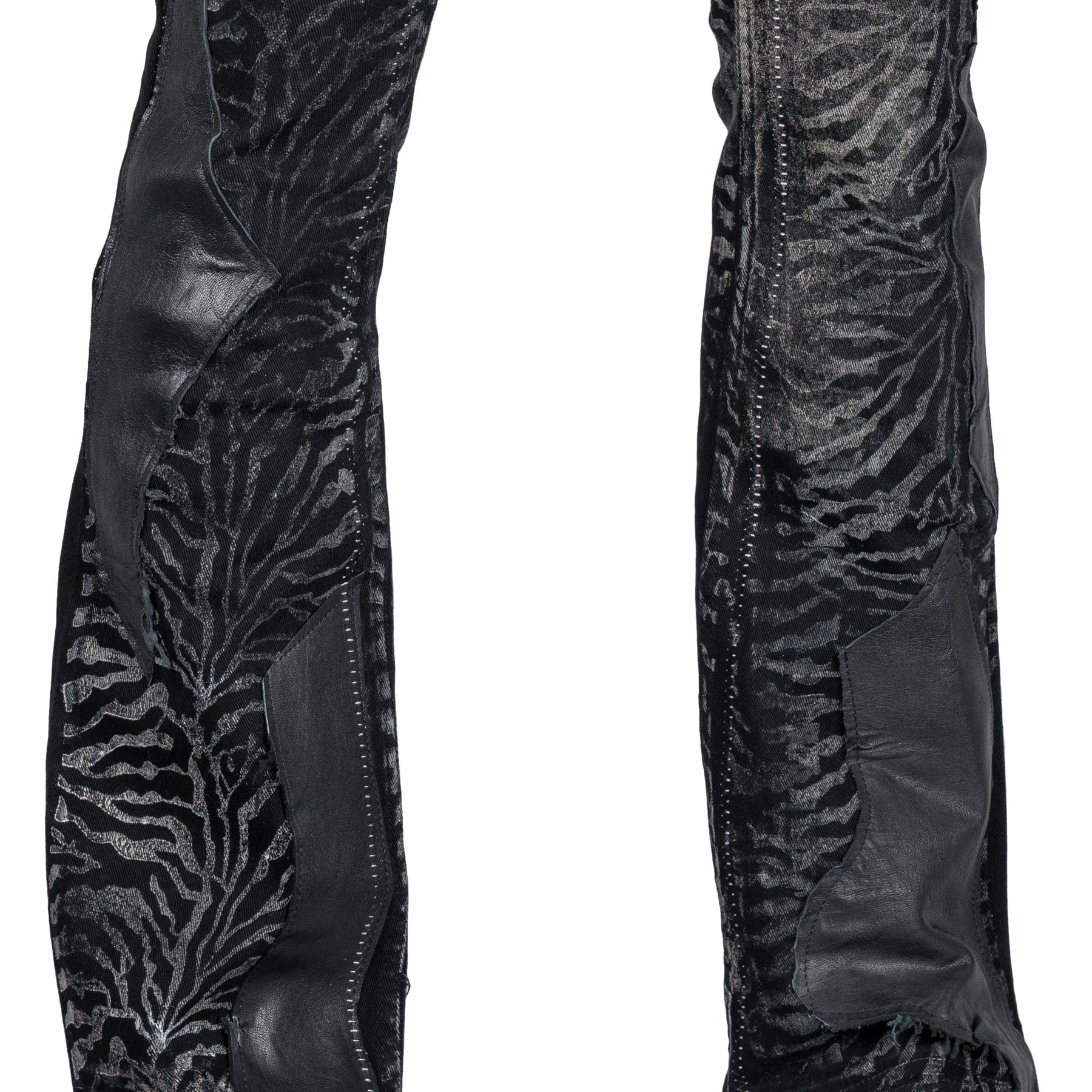 Custom Chop Shop Pants Wornstar Custom Jeans - Zebra Print - Ready to ship - Size 32x34