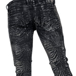 Custom Chop Shop Pants Wornstar Custom Jeans - Zebra Print - Ready to ship - Size 32x34