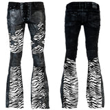 Custom Chop Shop Pants Wornstar Custom Jeans - Zebra Striped