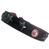 Custom Chop Shop Accessory Wornstar Custom Leather Bracelet - Black Leather - WSCWB25-007