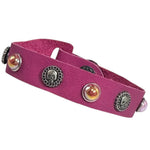 Custom Chop Shop Accessory Wornstar Custom Leather Bracelet - Hot Pink Leather - WSCWB25-002