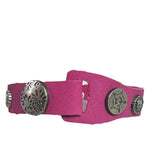 Custom Chop Shop Accessory Wornstar Custom Leather Bracelet - Hot Pink Leather - WSCWB25-003