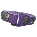 Custom Chop Shop Accessory Wornstar Custom Leather Bracelet - Purple Leather - WSCWB25-003