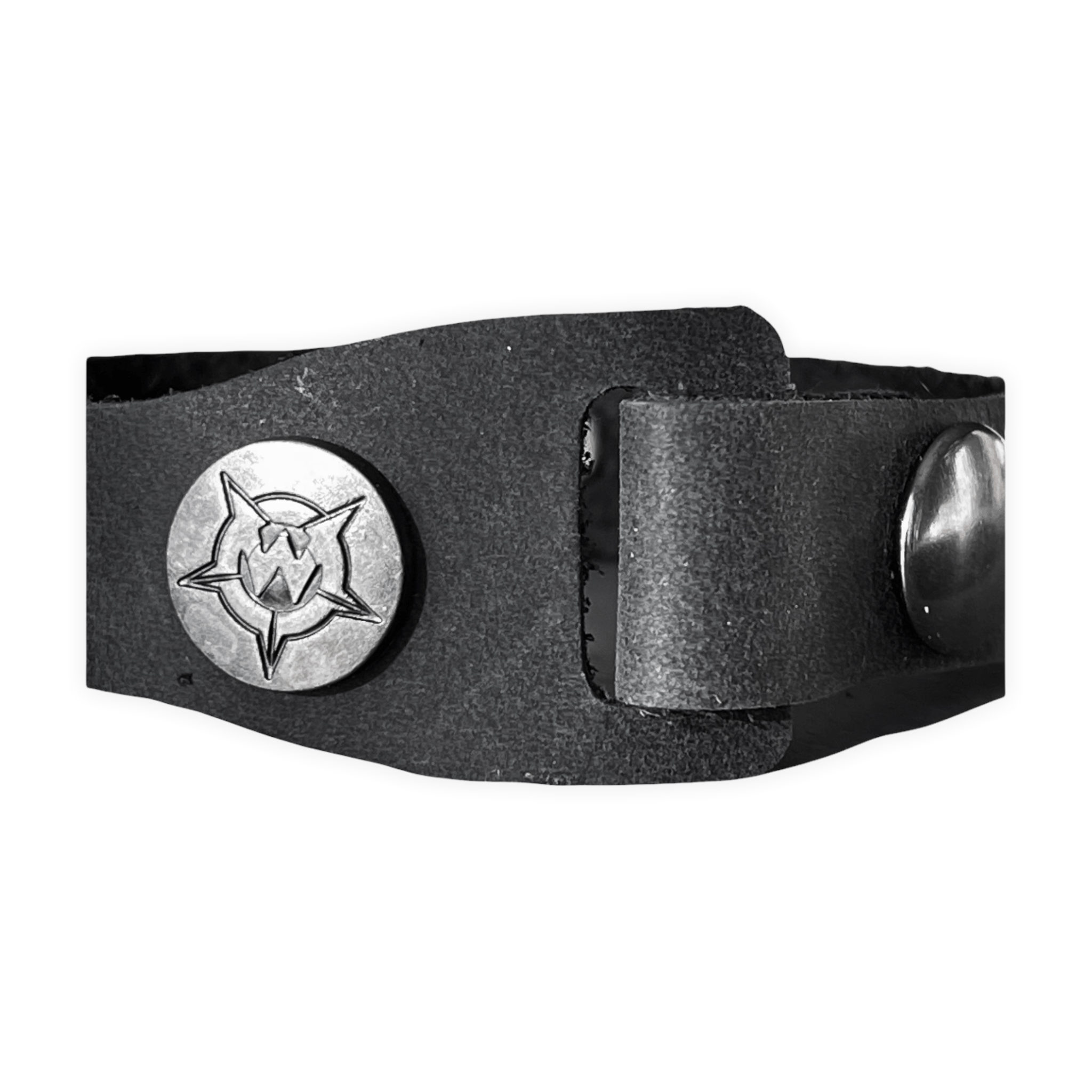 Custom Chop Shop Accessory Wornstar Custom Leather Bracelet - Star Bolt