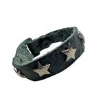 Custom Chop Shop Accessory Wornstar Custom Leather Bracelet - Stars