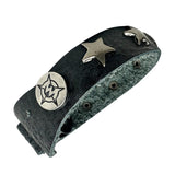 Custom Chop Shop Accessory Wornstar Custom Leather Bracelet - Stars