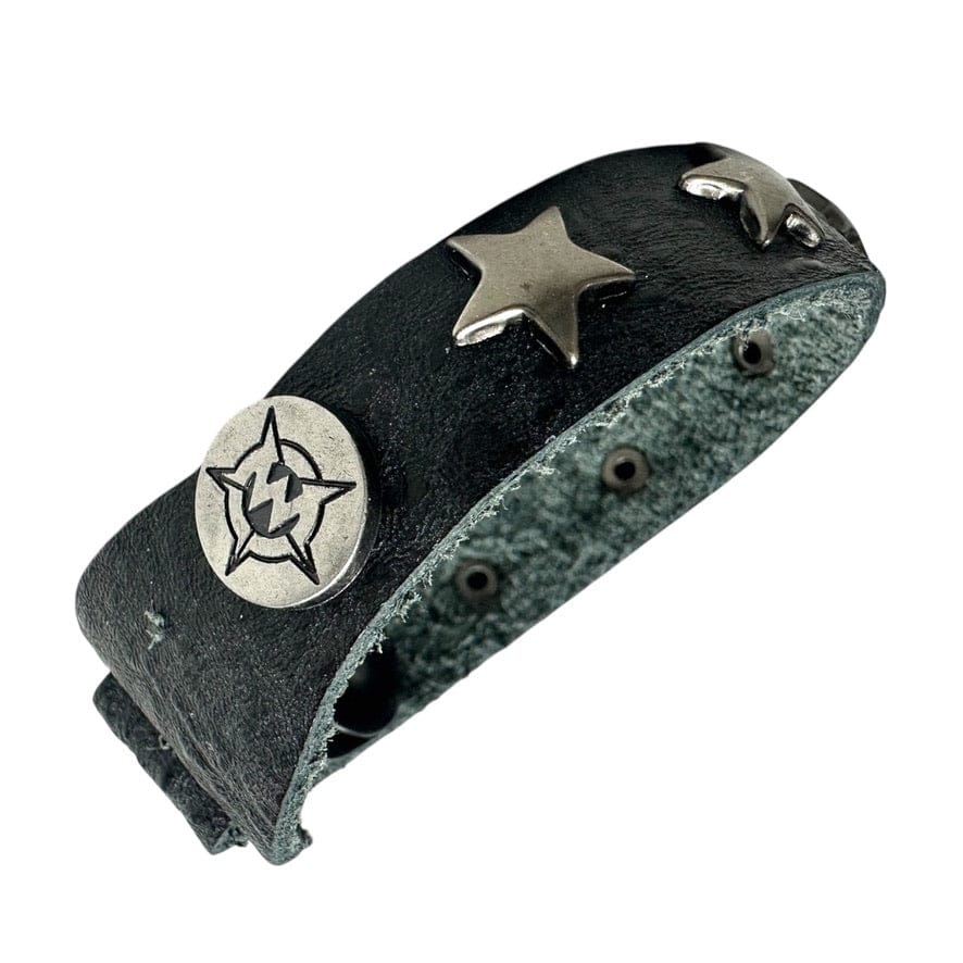 Custom Chop Shop Accessory Wornstar Custom Leather Bracelet - Stars