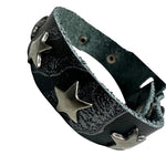 Custom Chop Shop Accessory Wornstar Custom Leather Bracelet - Stars and Scars