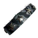 Custom Chop Shop Accessory Wornstar Custom Leather Bracelet - Stars and Scars