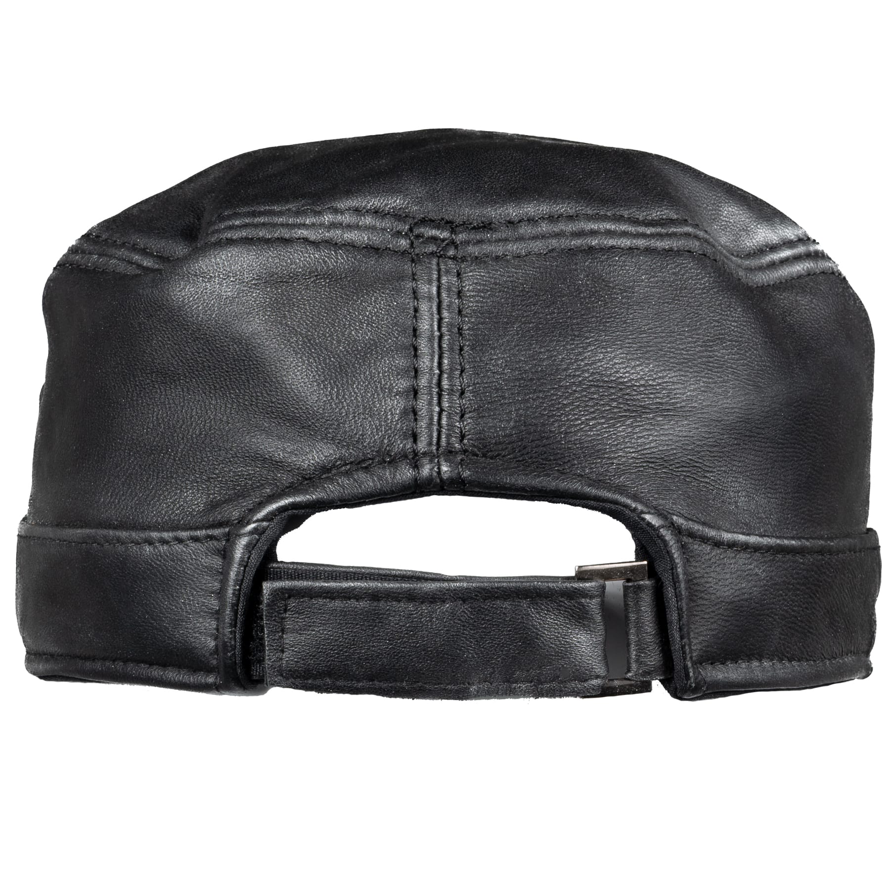Custom Chop Shop Accessory Wornstar Custom Leather Hat - Studded Black - One of a Kind - 04