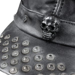Custom Chop Shop Accessory Wornstar Custom Leather Hat - Studded Black - One of a Kind