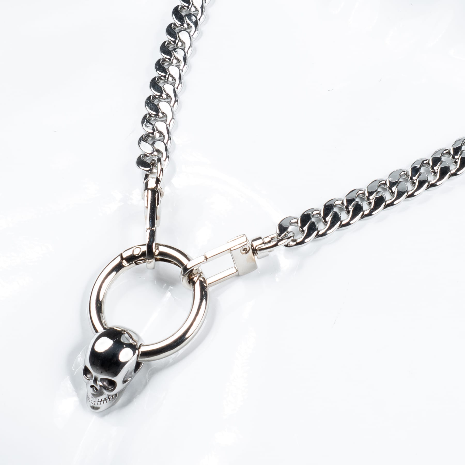 Custom Chop Shop Accessory 24" Wornstar Custom Necklace Chain - Skull Charm